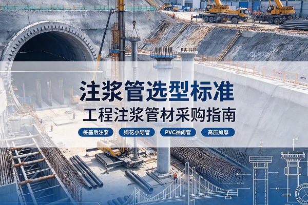 蓬安注浆管选型标准